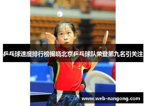 乒乓球速度排行榜揭晓北京乒乓球队荣登第九名引关注