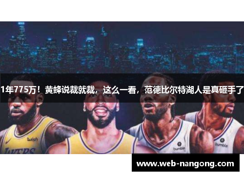 1年775万！黄蜂说裁就裁，这么一看，范德比尔特湖人是真砸手了
